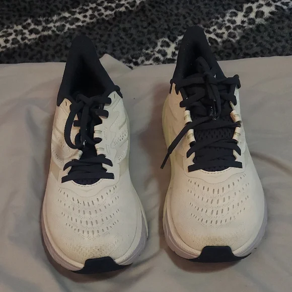 Hoka Womens White and Navy Sneakers - Picture 3 of 14